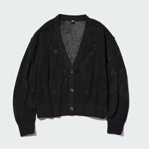 NWT UNIQLO Women’s Mesh Long Sleeve Short Cardigan